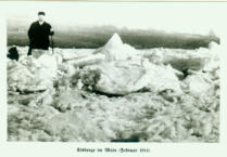 1914: Heimatforscher Wilhelm Sturmfels auf Eisbergen
